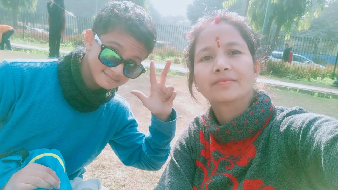 आज हमने संजय झील में धूप का‌ आनंद लिया। Video -5 