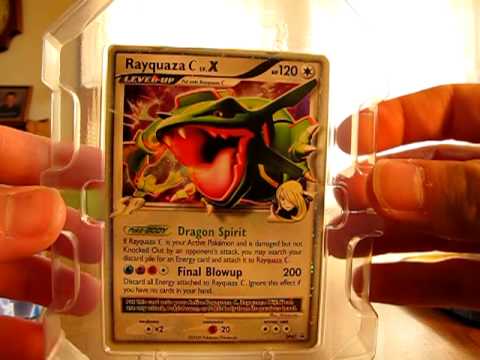 Opening a Rayquaza C Lv. X Tin - YouTube