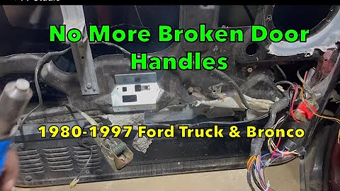 Door Handle Repair Bracket Install - Ford Bronco  OBS Ford F150 F250 F350