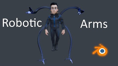 Tutorial - How to create robotic arms in blender for beginners #beginners #trending #blender3d 