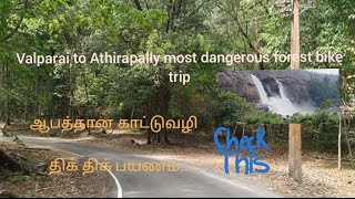 Valparai to Athirapally / Dangerous forest bike trip