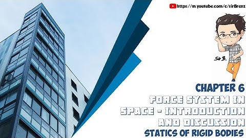 Statics of Rigid Bodies - Chapter 6 - Force System in Space - Introduction