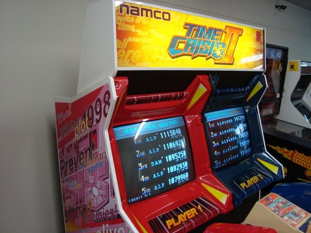 Namco's Time Crisis II Arcade Game Cabinet - 2 Player Epic Classic!  Gameplay/Cabinet/Artwork video 