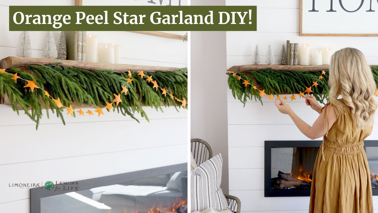 Orange Peel Star Garland