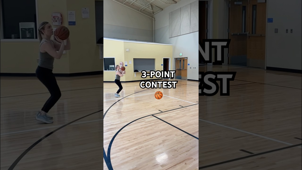 Happy #MarchMadness Day 🏀🏆 Throwback to my own 3-point contest #basketball #shorts #sports