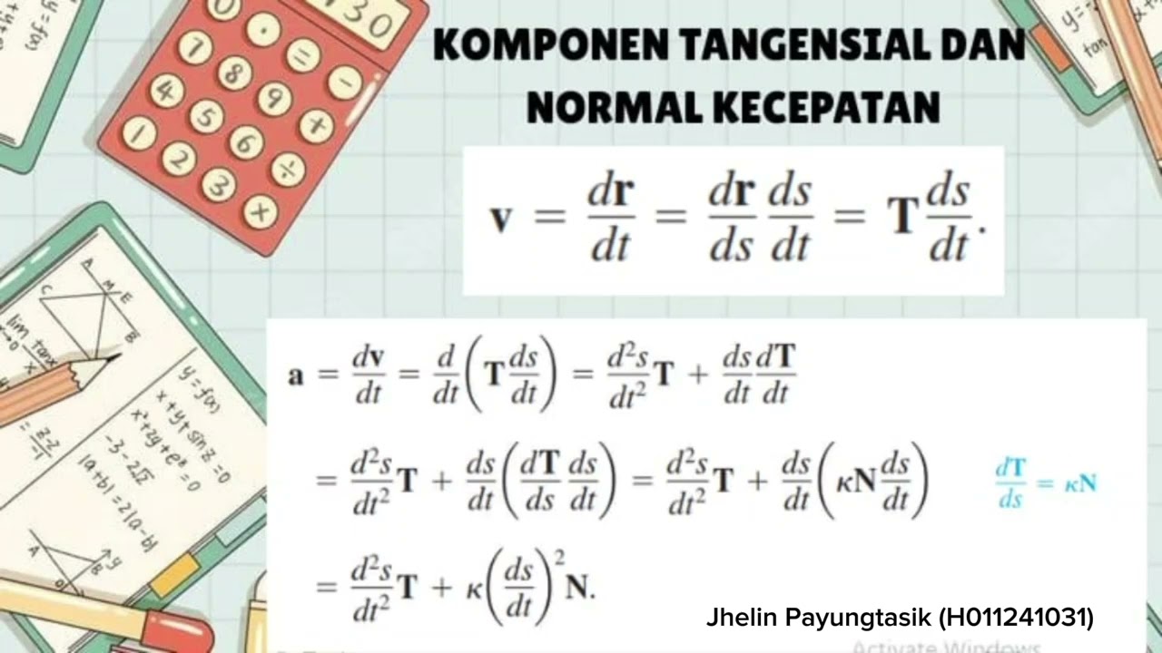 TANGENTIAL AND NORMAL COMPONENTS OF ACCELERATION