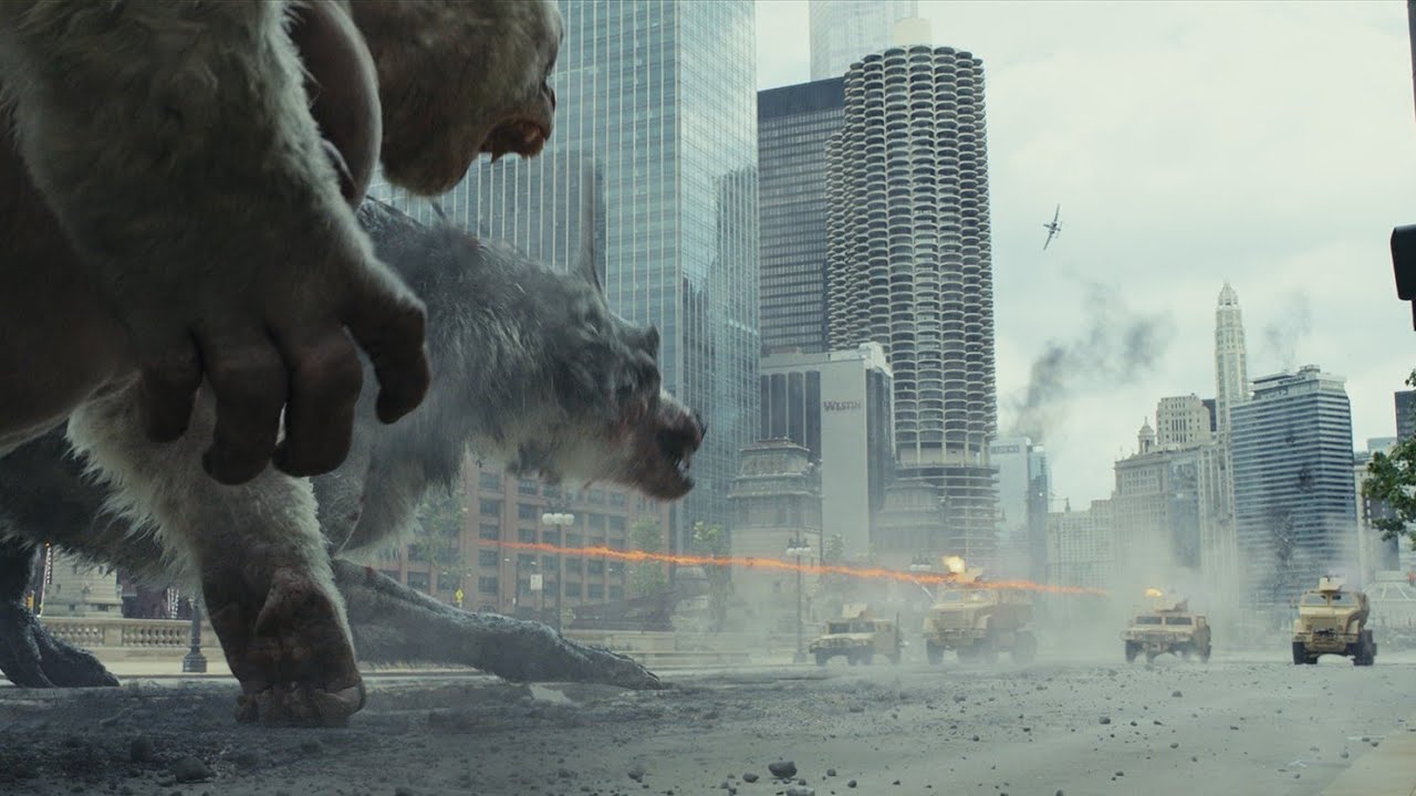Rampage (2018) | City Attacked by Giant Monster Scene - YouTube