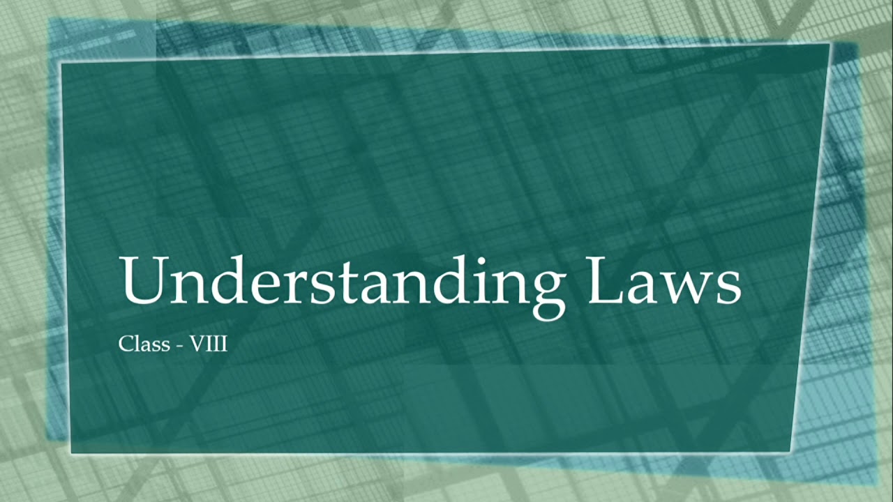 Understanding Laws | Civics | Social Science | Class 8 | Slides | Edu Learn and Music