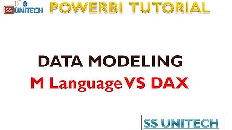M language vs Dax in power BI | what is the differnce between m language and dax in power bi | ssu