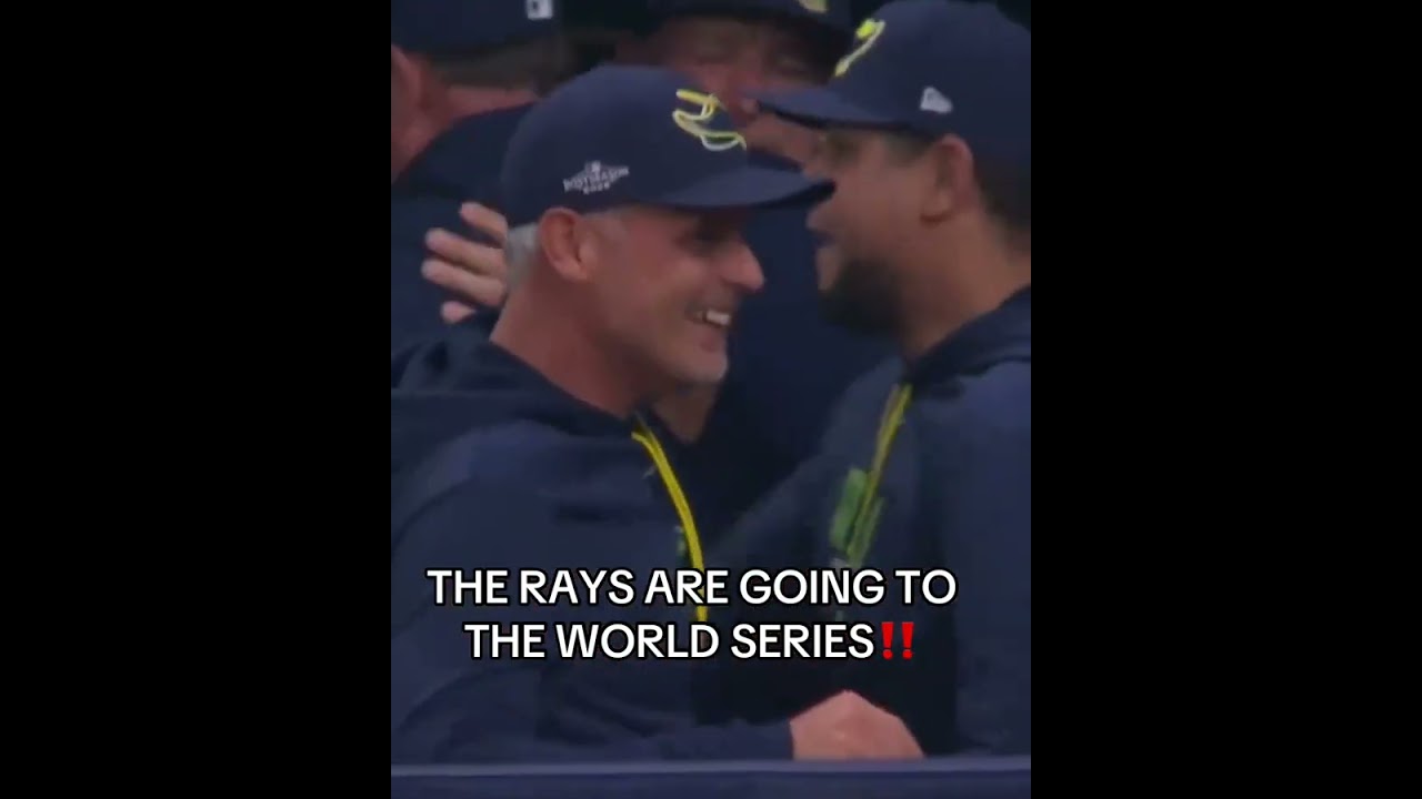 The Tampa Bay Rays win the AL Pennant and are off to the World Series π₯