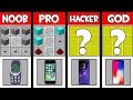 Minecraft - NOOB vs PRO vs HACKER vs GOD : SUPER PHONE in Minecraft ! AVM SHORTS Animation