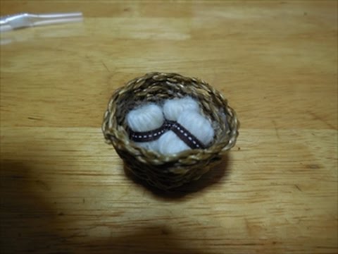 ドールハウス小物 毛糸玉の作り方 Dollhouse Attachment Way Of Making A Wool Ball Youtube