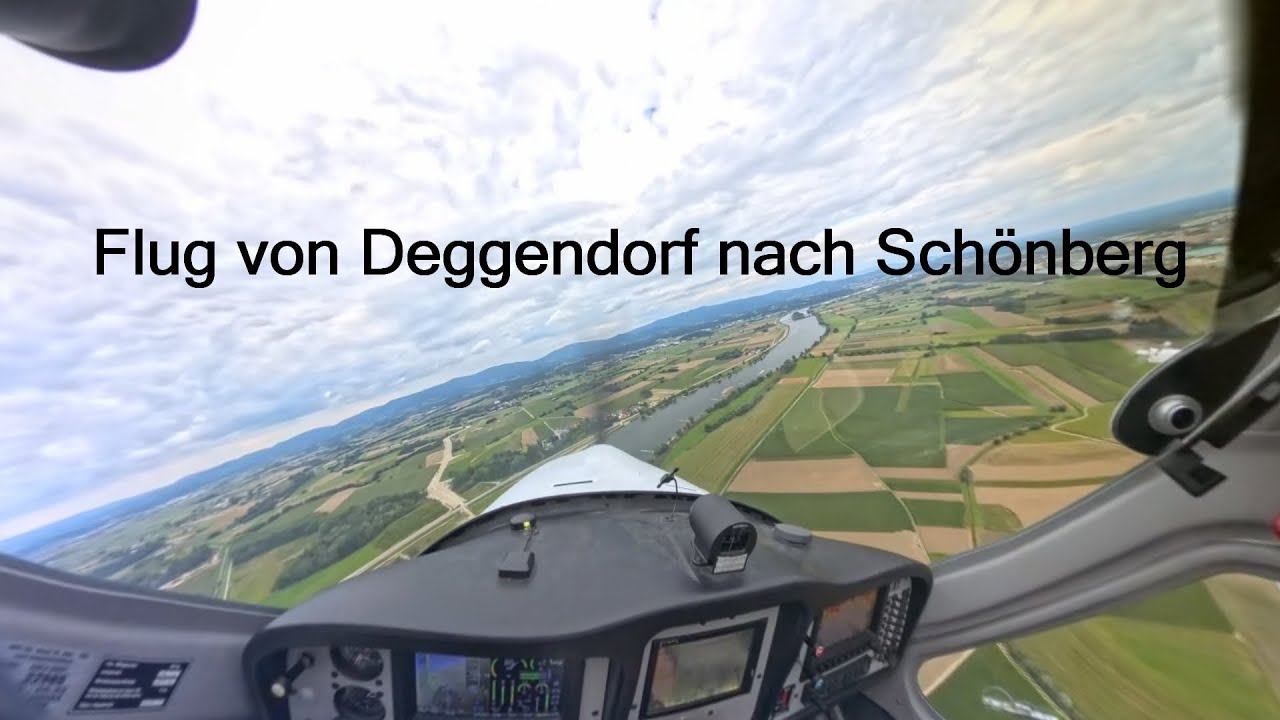 Flug von Deggendorf an der Donau EDMW nach Schönberg EDPK
