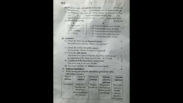 10th class F.A.3. English questions paper in 2021-2022 for government paper