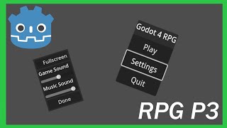 How To Make a Topdown RPG in Godot 4: Adding Menus! (Part 3)