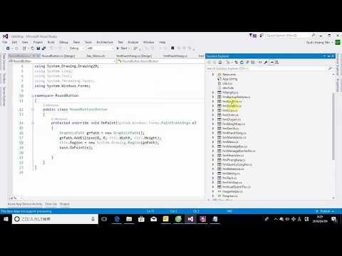 Customize controls (Button) in C#