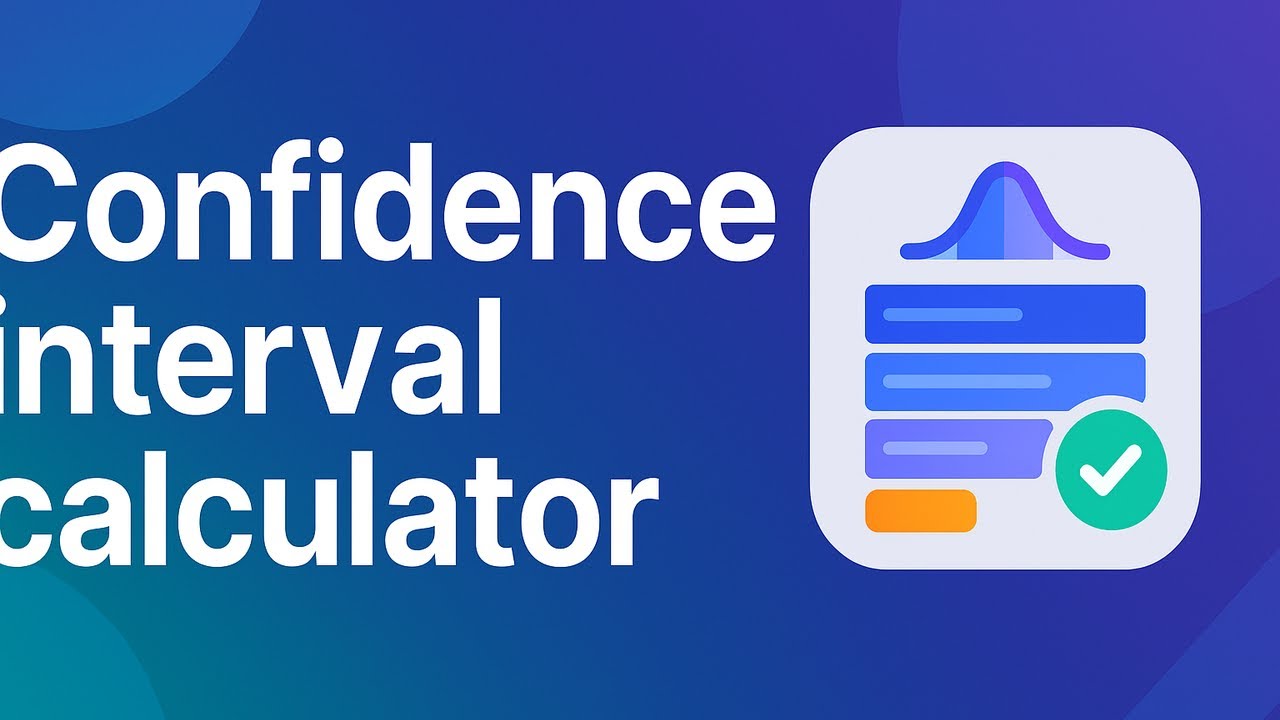 Confidence Interval Calculator for FREE - YouTube