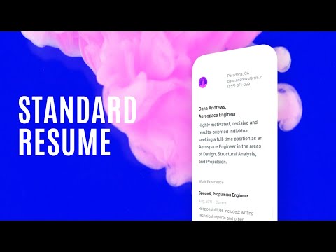 The all new Standard Resume