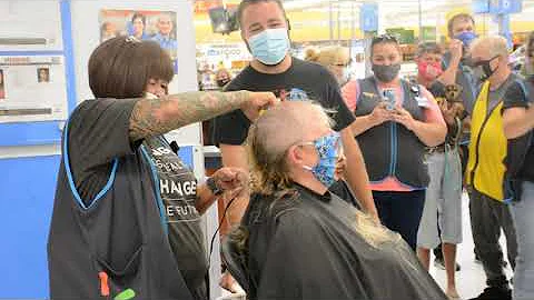 Clarksville Walmart manager shaves head for childr...