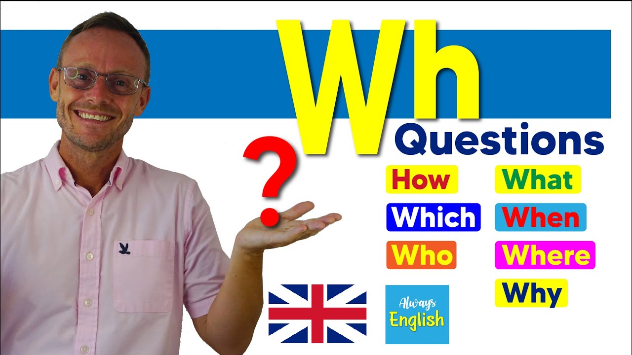 Wh Question Words in English | Who, What, Where, When, Why, Which and How