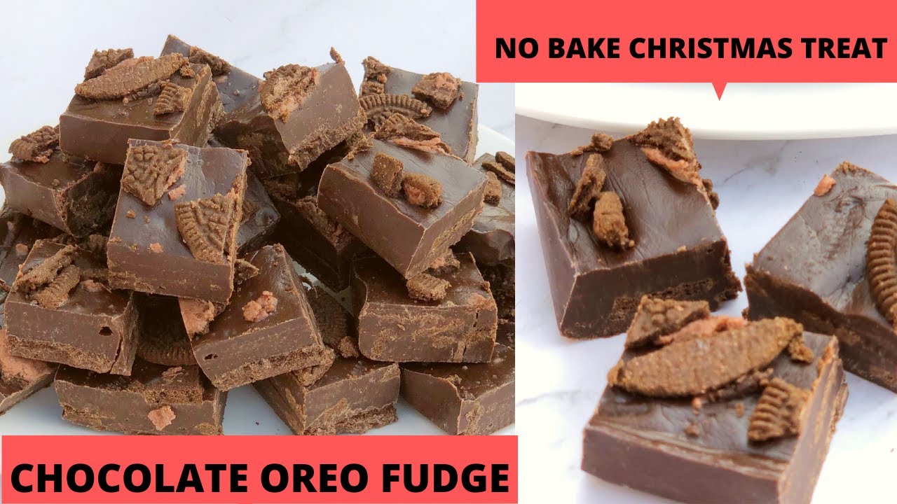 OREO CHOCOLATE FUDGE RECIPE | NO BAKE CHRISTMAS TREAT | EASY CHOCOLATE OREO FUDGE FOR CHRISTMAS | Deepali Ohri