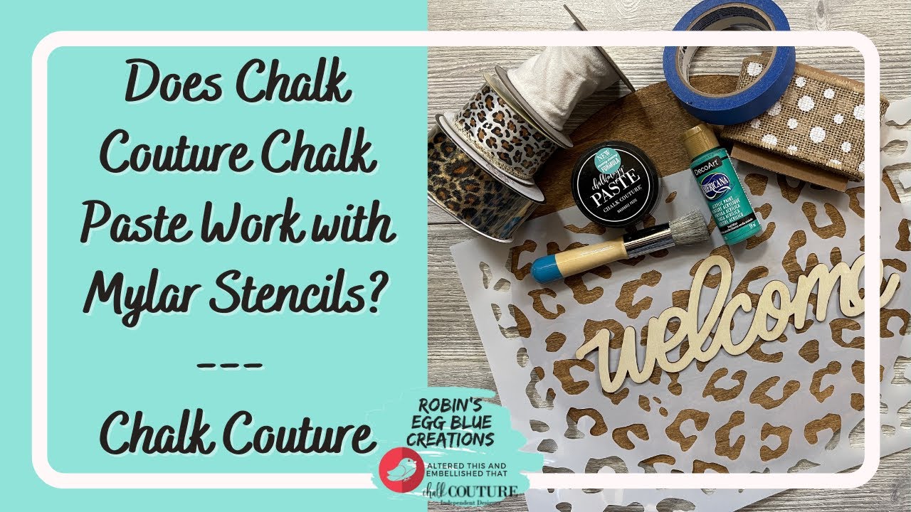 How to Make DIY Chalk Paste  Ikonart Stencil + Coco's Chalky Powder 