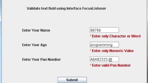 How to Accept Only Numbers From JTextfield in Java Swing  - Intact Abode