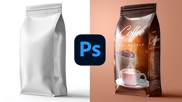 How To Design Coffee Bag Product Packaging Mockup in Photoshop | Photoshop Mockup Tutorial