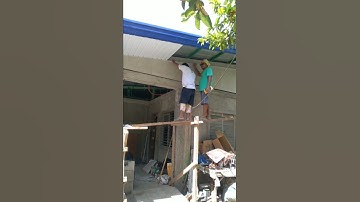 cladding#short#installation of cladding ceiling#blind rivets#wall angle#drill bit