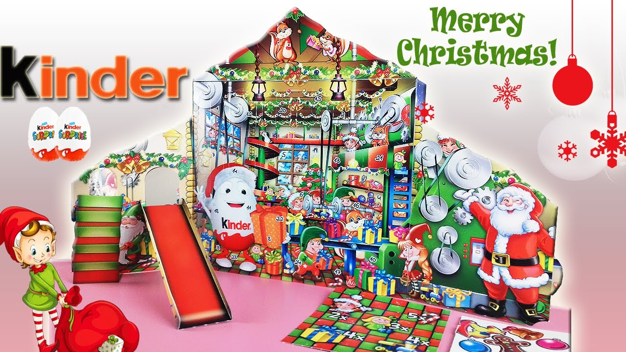 kinder-advent-calendar-opening-2019-merry-christmas-youtube