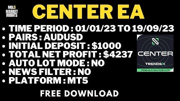 Center EA MT5 Forex Robot Strategy Testing Free Download| mql5 market robots