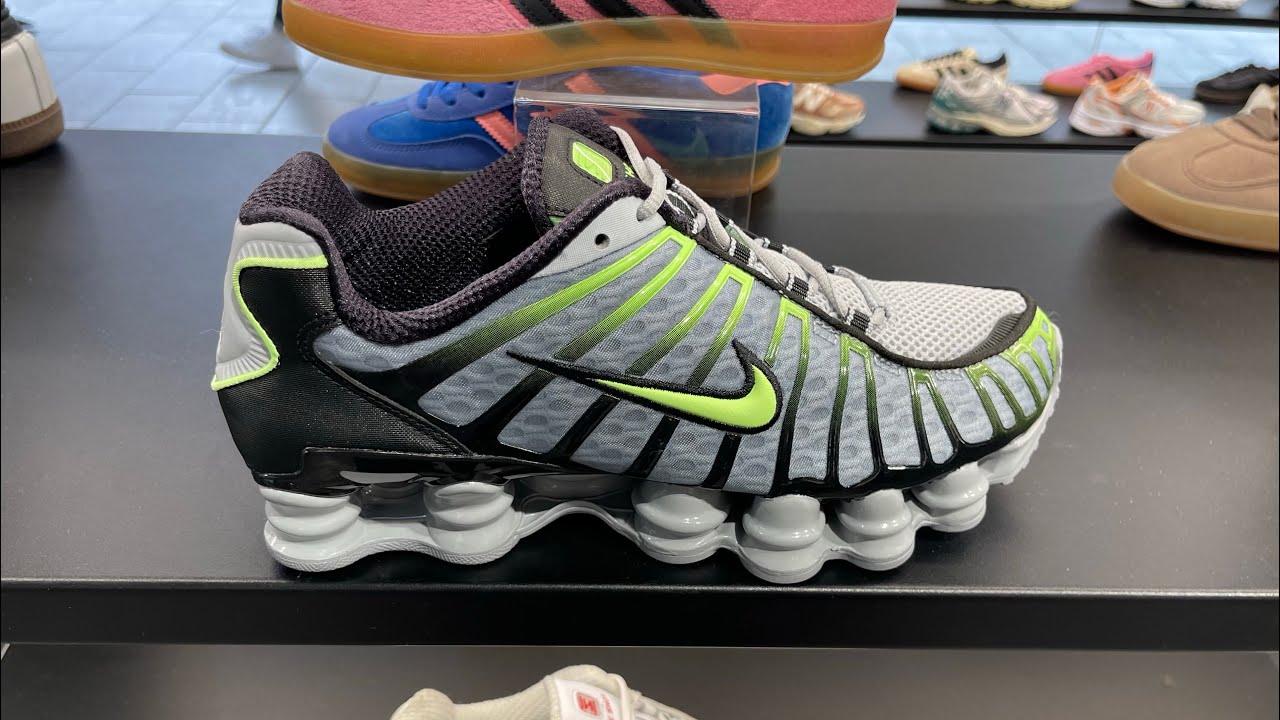 ★NIKE Shox TL Wolf Gray Black Lime Blast★ Nike Shox TL (Wolf Grey/ Lime Blast/ Black) - Style Code