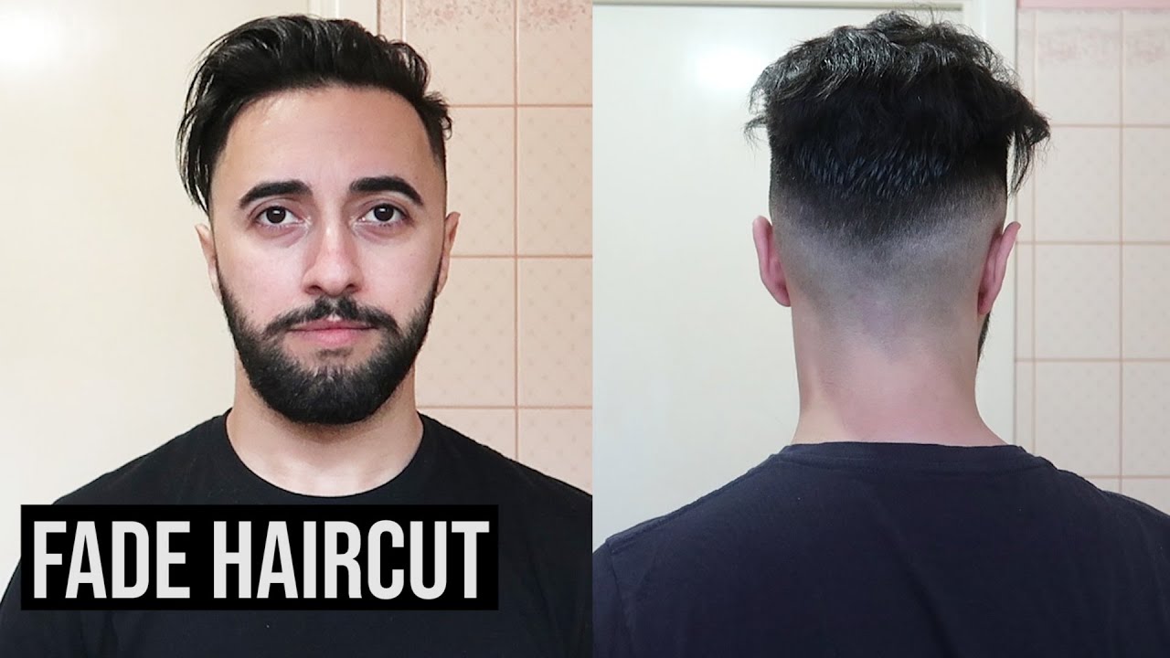 Fade Haircut with Long Hair on Top // Hair Transformation Mens Trend
