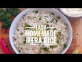 JEERA RICE RECIPE | healthier restaurant style jeera rice