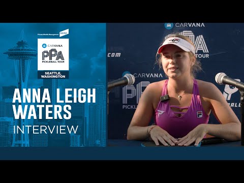 Anna Leigh Waters Women's Singles Finalist - Seattle Open