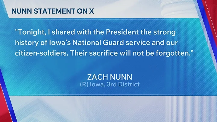 Trump, Iowa politicians respond to death of two Iowa National Guard Soldiers