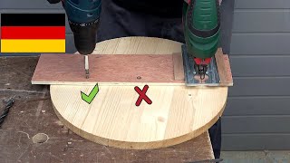 Revolutionärer Trick mit Doppeldrehpunkt: Perfekte Holzkreise mit der Stichsäge schneiden!