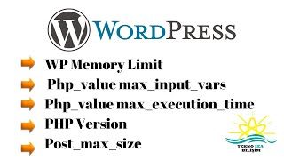 Memory Limit -  Max_input_vars -  Php_value max_execution_time -  PHP Version -  Post_max_size