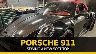 Porsche 911 - sewing a new soft top screenshot 5