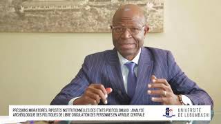 professeur Germain Ngoie tshibambe sur pressions migratoires