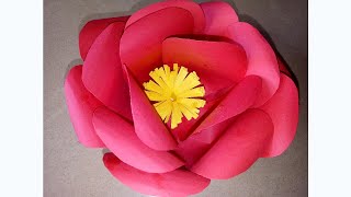 Ganpati Decoration flower Ideas | How to make paper flower DIY