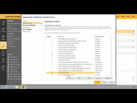 Ransomware and torrent Extension Blocking in Symantec
