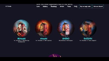 NFT Landing page designed and developed based on clients requirements | Web3 | Smart Contract
