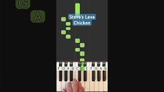 Steves Lava Chicken -  A Minecraft Movie @PianoTutorialEasy