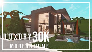 BLOXBURG | Luxury 30k modern home | Family roleplay home | No large plot | Modern mansion | ROBLOX