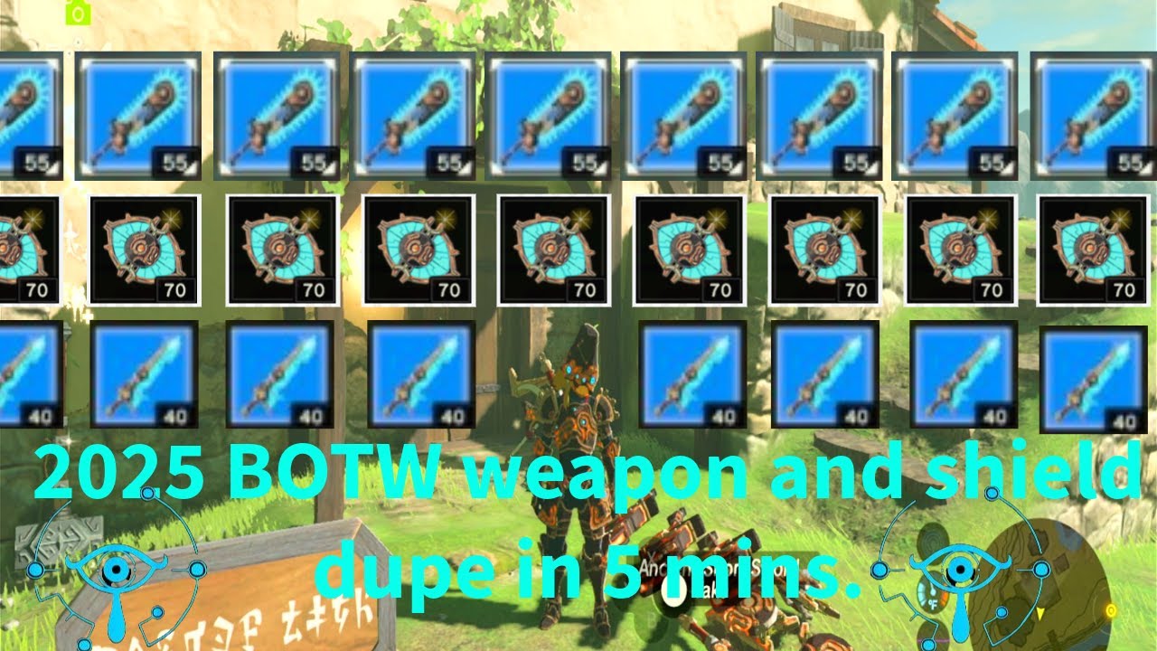 How to dupe Weapons and shields in BOTW in 2025