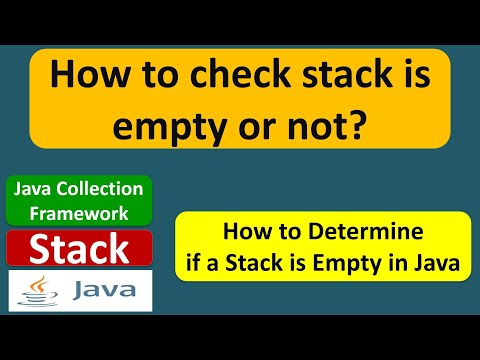How to check stack is empty or not? | Java Collection Framework