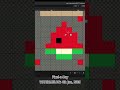Newbie Pixel Art: WATERMELON Slice (87th Pixel-a-Day) 8x8 | 4th Jan, 2026 #pixelart #pixelorama