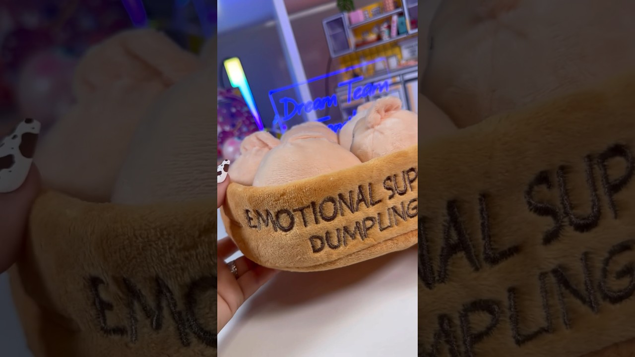 Emotion Support Dumplings 🥟 #plush #asmr #emotionalsupport 