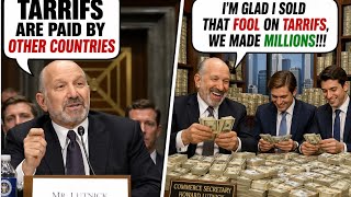 Trump Tarrif's Went From Your Pockets Directly Into Howard Lutnik's &amp; Sons Bank Account 📱